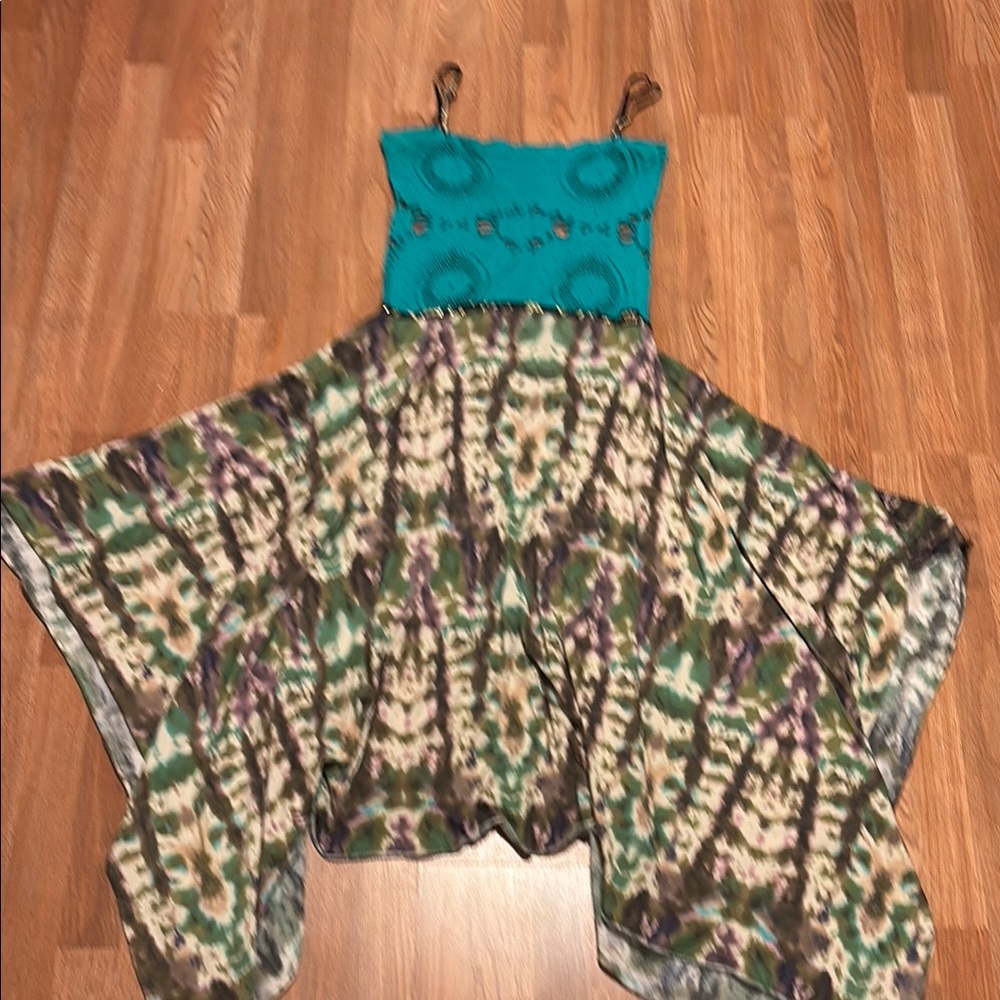 Tulip New Beautiful-Bohemian Tie-Dye Dress with Spaghetti Straps - one of a kind